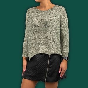 Jones New York 3/4 Sleeve Gray Heather Sweater